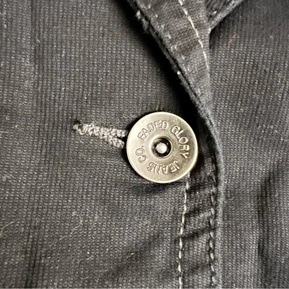 NWT Faded Glory Y2K 2008 Black Women’s Jacket Size LG - Picture 3 of 10